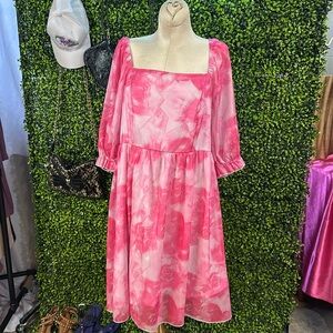 Bright Pink Rose Dress - Vibrant, Elegant & Perfect for Every Occasion